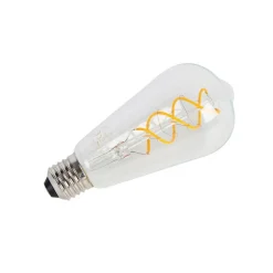 LUEDD E27 LED lamp spiraal filament ST64 5W 400 lm 2200K