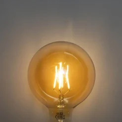 LUEDD E27 3-staps dimbaar LED goud G125 4W 450 lm 2700K