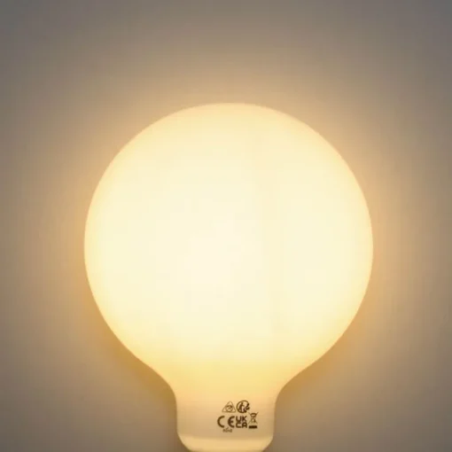 LUEDD E27 3-staps dimbaar LED lamp opaal G125 4W 450 lm 2700K