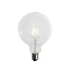 LUEDD E27 3-staps dimbaar LED spiraal filament G125 4W 450 lm 3000K