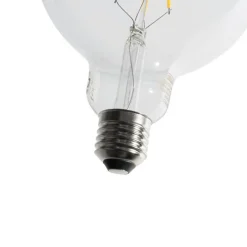 LUEDD E27 3-staps dimbaar LED spiraal filament G125 4W 450 lm 3000K