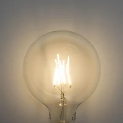 LUEDD E27 3-staps dimbaar LED spiraal filament G125 4W 450 lm 3000K