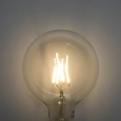 LUEDD E27 3-staps dimbaar LED spiraal filament G125 4W 450 lm 3000K