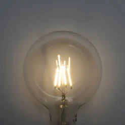 LUEDD E27 3-staps dimbaar LED spiraal filament G125 4W 450 lm 3000K