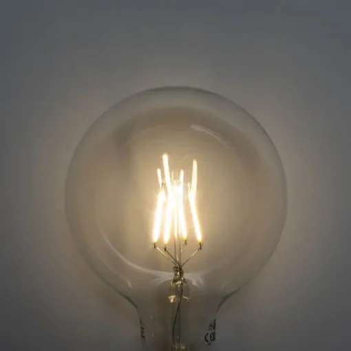 LUEDD E27 3-staps dimbaar LED spiraal filament G125 4W 450 lm 3000K