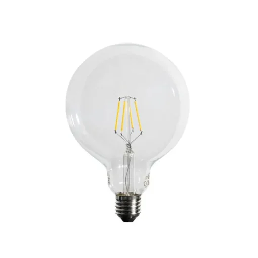 LUEDD E27 3-staps dimbaar LED spiraal filament G125 4W 450 lm 3000K