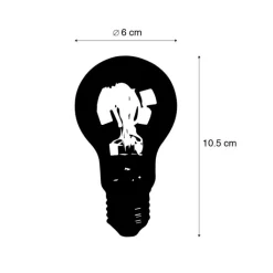 LUEDD E27 3-staps dimbare LED lamp A60 goldline 5W 530 lm 2200K