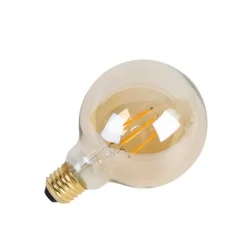 LUEDD E27 3-staps dimbare LED lamp G95 Goldline 5W 530 lm 2200K