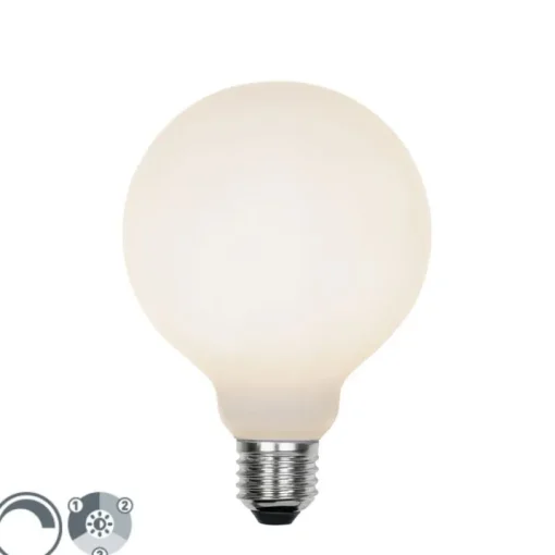 LUEDD E27 3-staps dimbare LED lamp G95 mat 5W 550 lm 3000K