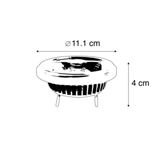 LUEDD G53 dimbare AR111 LED reflectorlamp 12W 600 lm 2700K