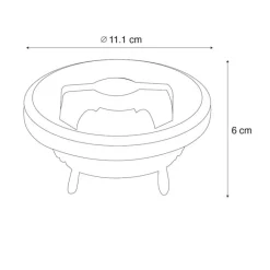 LUEDD G53 dimbare LED lamp AR111 12W 600 lm 2700K