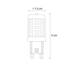 LUEDD G9 dimbare LED lamp opaal 3W 250 lm 2200K