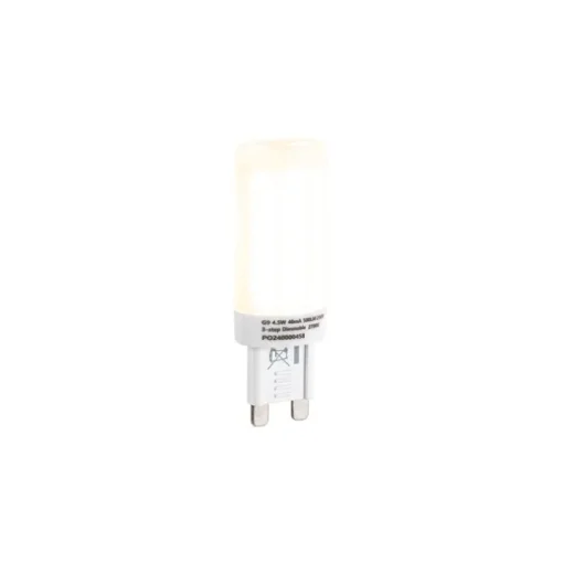 LUEDD G9 3-staps dimbaar LED lamp opaal 4.5W 500 lm 2700K