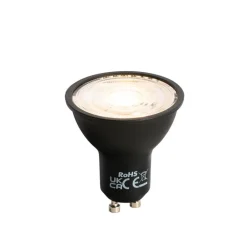 LUEDD GU10 LED lamp 50mm zwart 7W 610 lm 3000K