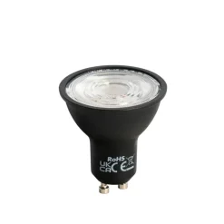 LUEDD GU10 LED lamp 50mm zwart 7W 610 lm 3000K