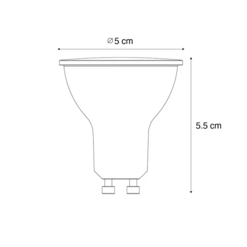 LUEDD GU10 LED lamp schemersensor 3W 200 lm 2700K