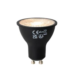 LUEDD GU10 3-staps dimbaar LED lamp zwart 6W 430 lm 2000 - 6000K