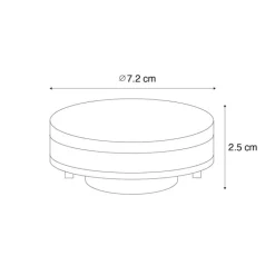 LUEDD GX53 dimbare LED lamp GX53 7W 750 lm 3000K