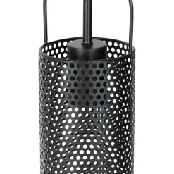 QAZQA Hanglamp zwart met smoke glas rond 3-lichts - Kevin
