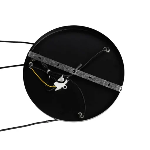 QAZQA Hanglamp zwart met smoke glas rond 3-lichts - Kevin