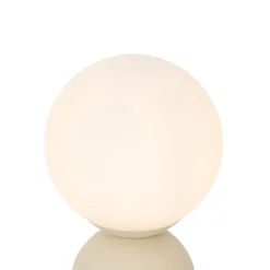 QAZQA Hotel chique tafellamp beige met opaal glas - Pallon Trend