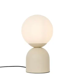 QAZQA Hotel chique tafellamp beige met opaal glas - Pallon Trend