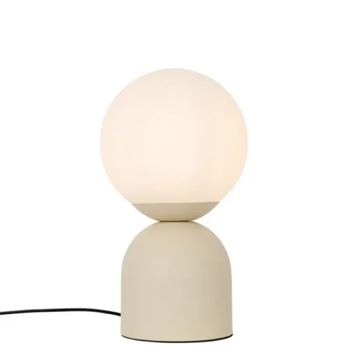 QAZQA Hotel chique tafellamp beige met opaal glas - Pallon Trend