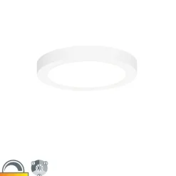 QAZQA In- of opbouwspot wit 18 cm incl. LED 3 staps dim to warm - Trans
