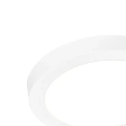 QAZQA In- of opbouwspot wit 18 cm incl. LED 3 staps dim to warm - Trans