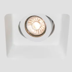 QAZQA Inbouwspot wit 15 cm vierkant kantelbaar - Gypsy Stucco