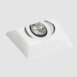 QAZQA Inbouwspot wit 15 cm vierkant kantelbaar - Gypsy Stucco