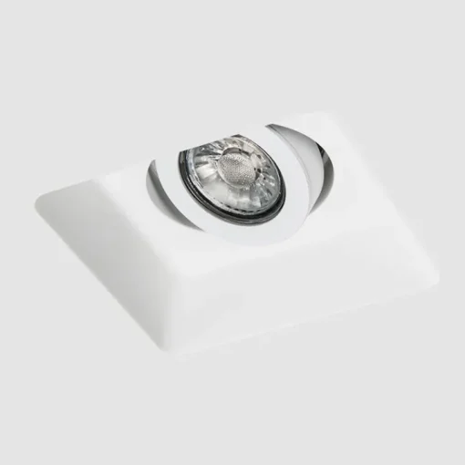 QAZQA Inbouwspot wit 15 cm vierkant kantelbaar - Gypsy Stucco