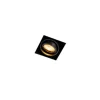 QAZQA Inbouwspot zwart draai- en kantelbaar Trimless - Oneon Honey