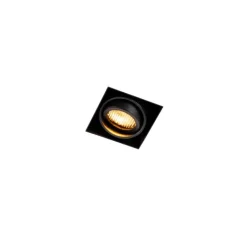 QAZQA Inbouwspot zwart draai- en kantelbaar Trimless - Oneon Honey