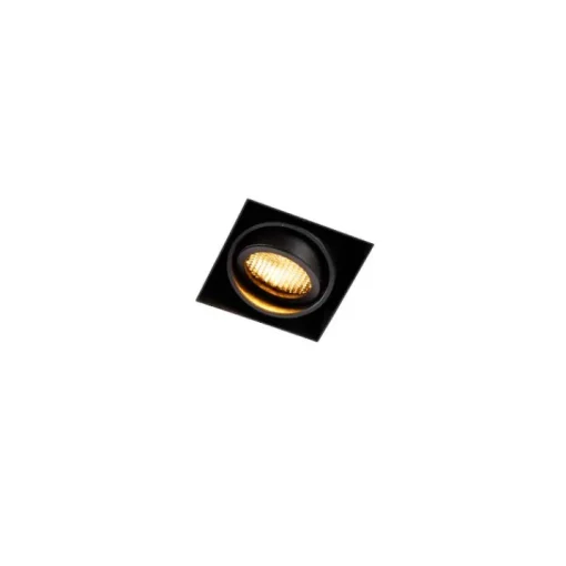 QAZQA Inbouwspot zwart draai- en kantelbaar Trimless - Oneon Honey