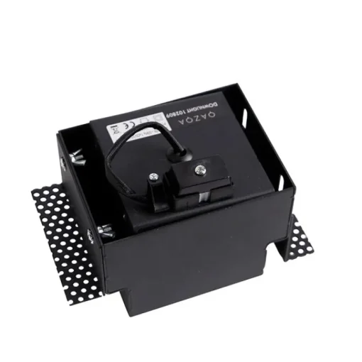 QAZQA Inbouwspot zwart draai- en kantelbaar Trimless - Oneon Honey