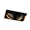 QAZQA Inbouwspot zwart GU10 AR111 Trimless 2-lichts - Oneon