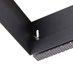 QAZQA Inbouwspot zwart GU10 AR111 Trimless 2-lichts - Oneon