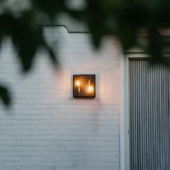 QAZQA Industriële buiten plafondlamp zwart 2-lichts - Rotterdam