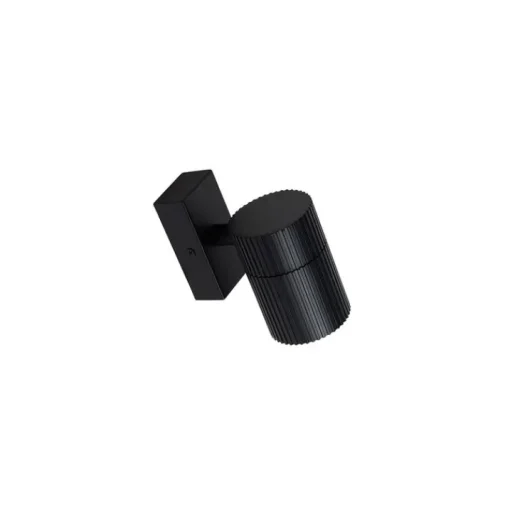 QAZQA Industriële buiten wandlamp zwart IP44 - Vigo