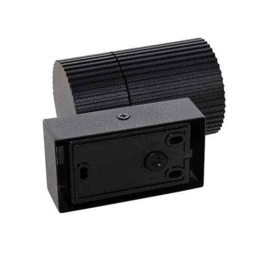 QAZQA Industriële buiten wandlamp zwart IP44 - Vigo