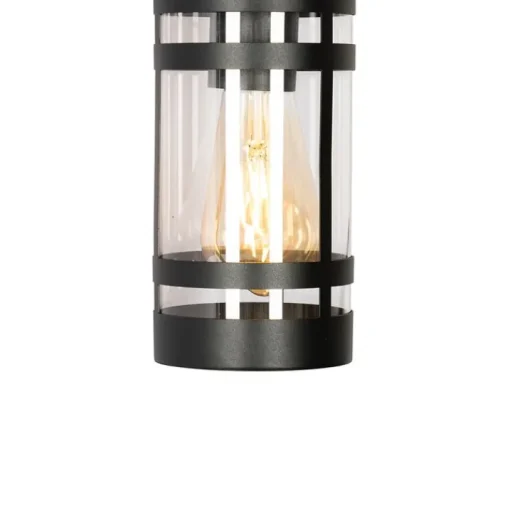 QAZQA Industriële buiten wandlamp zwart IP44 - Ruben