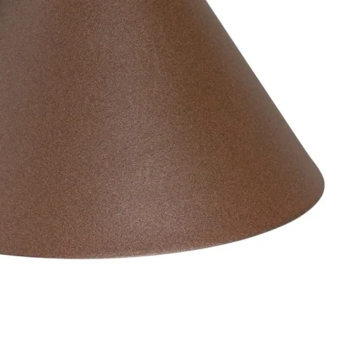QAZQA Industriële buitenwandlamp roestbruin kegel IP44 - Natas