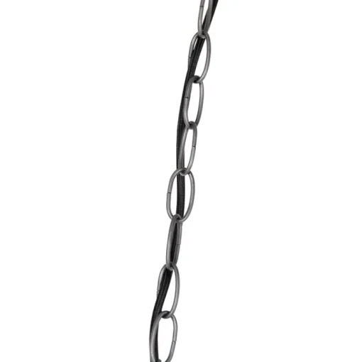 QAZQA Industriële hanglamp donkergrijs met hout 34 cm - Arthur