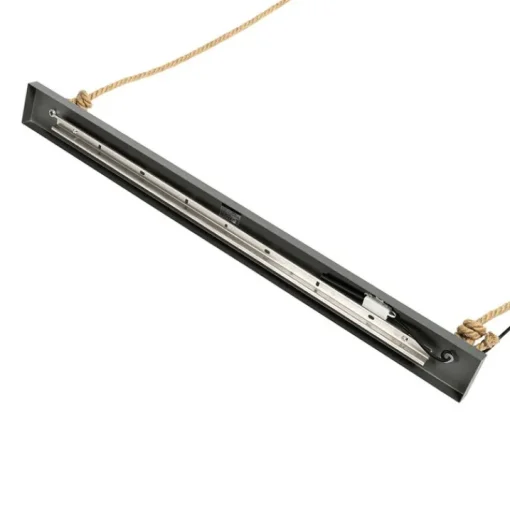 QAZQA Industriële hanglamp hout met donkergrijs 3-lichts - Arthur