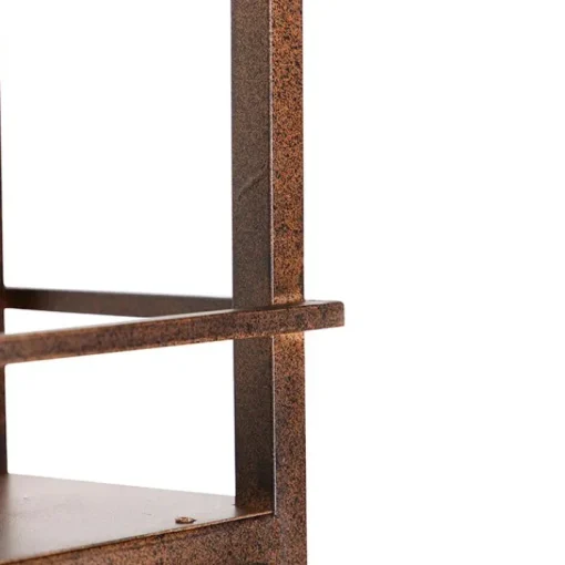 QAZQA Industriële hanglamp roestbruin met rek 4-lichts - Cage Rack