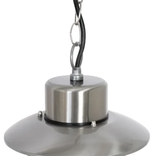 QAZQA Industriële hanglamp staal IP44 - Shell