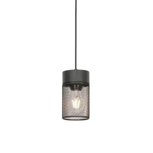 QAZQA Industriële hanglamp zwart - Jim