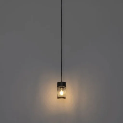 QAZQA Industriële hanglamp zwart - Jim