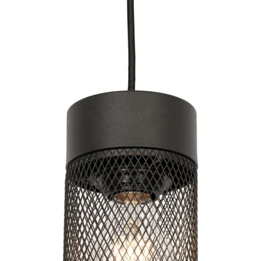 QAZQA Industriële hanglamp zwart - Jim